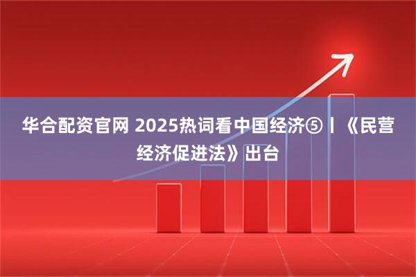 华合配资官网 2025热词看中国经济⑤丨《民营经济促进法》出台